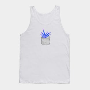 Blue purple succulent watercolor Tank Top